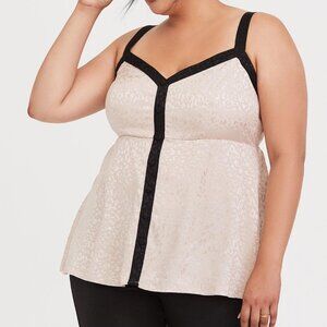 4X- Babydoll Jacquard Cami